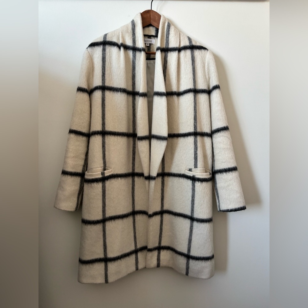 Barneys New York Mohair Blend Overcoat